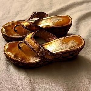 Coach wedge sandals